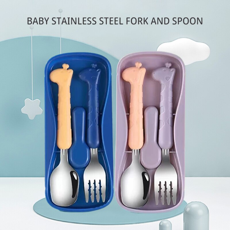 Baby Food Utensil - 2PCS어린이 식기류 304 식품 등급 스테인레스