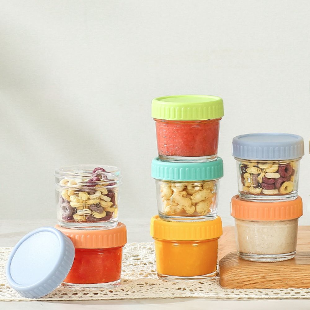Baby Food Jars Glass - 6개들이 메이슨 자 유리 이유식 병,