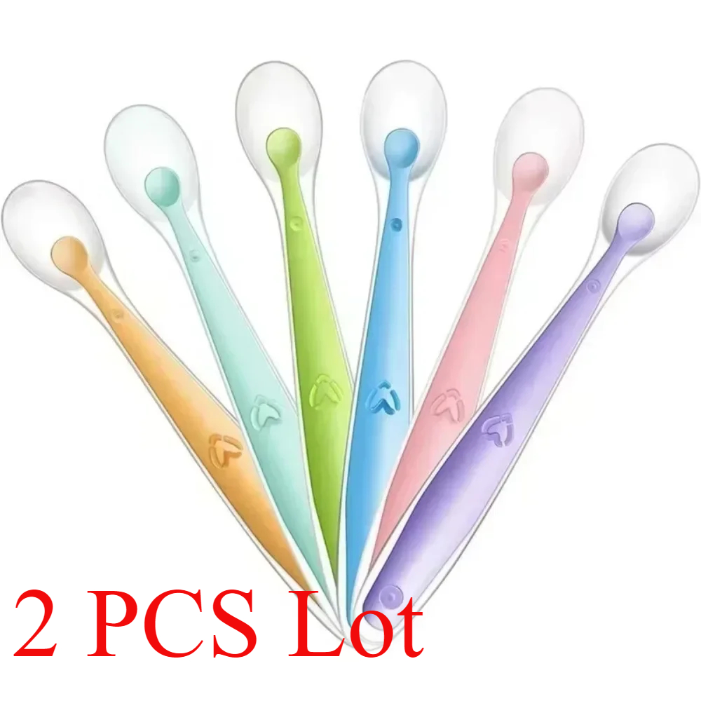 Baby Food Utensil - 2/1pcs 어린이를위한 아기 유아 피더 숟가락을위한