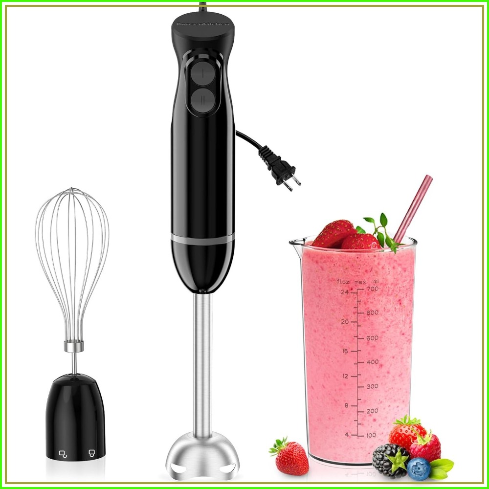 Baby Food Mixer - 3-in-1 핸드헬드 믹서기, 2단 속도 조절,