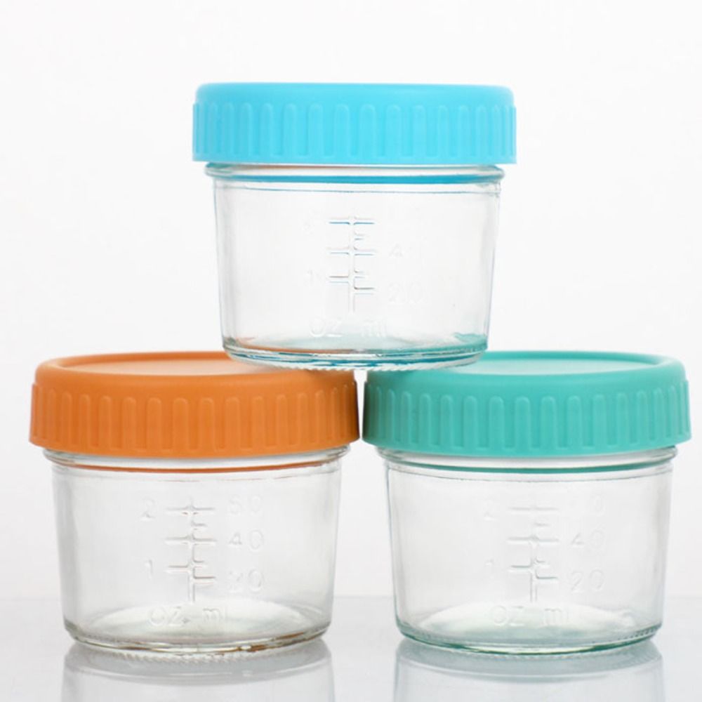 Baby Food Jars Glass - 6개입 메이슨 유리병 아기 음식 용기