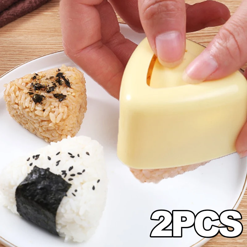 Baby Food Japanese - 1/2Pcs 삼각형 플라스틱 스시 몰드 오니기리