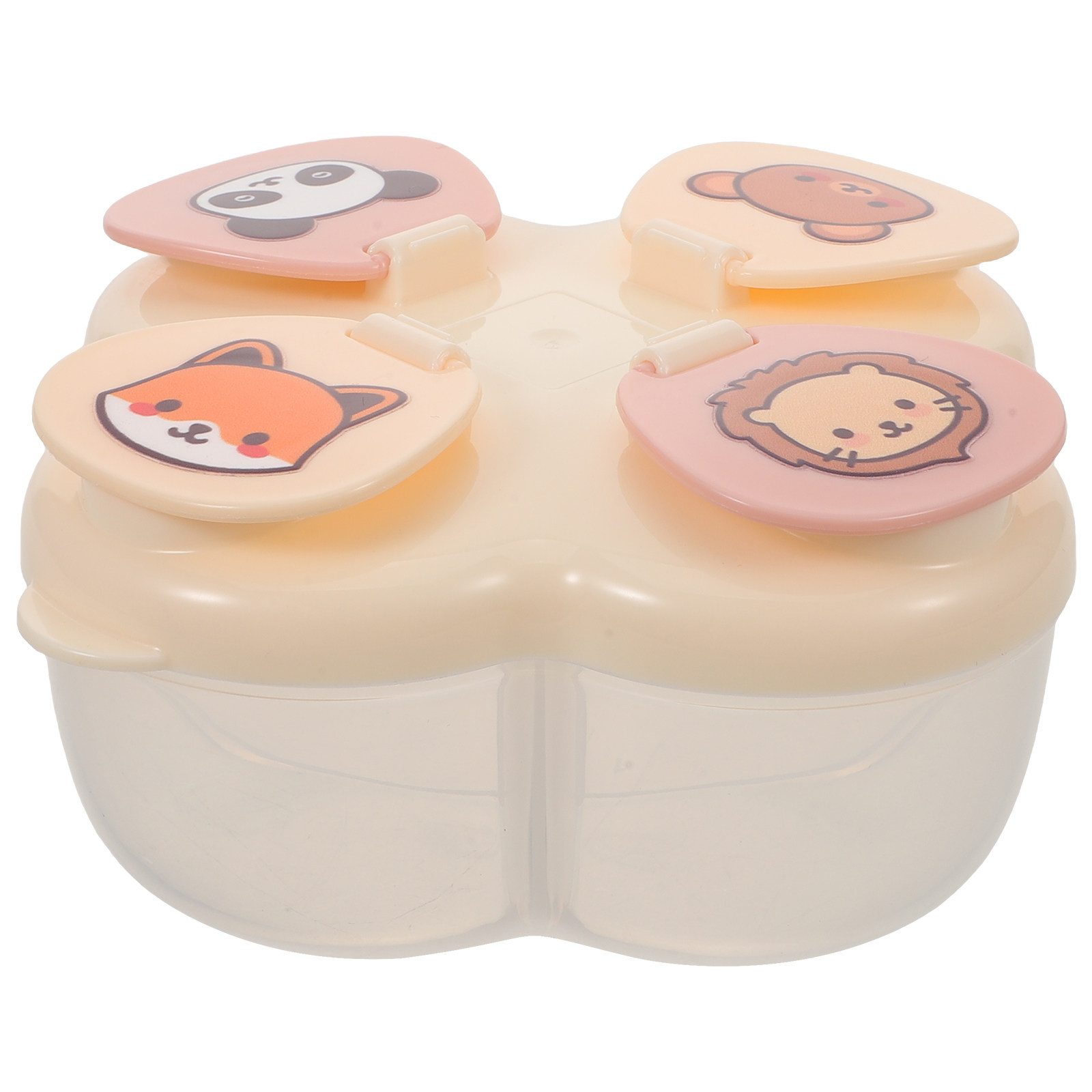 Baby Food Dispenser - 4칸 분리형 휴대용 분유통, 포뮬라 디스펜서