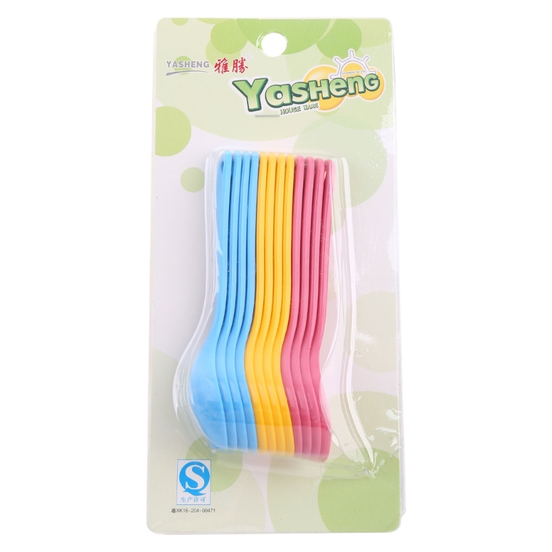 Baby Food Utensil - 12Pcs 아기 수유 숟가락 안전한 플라스틱