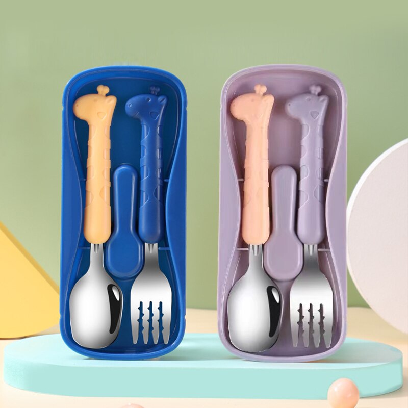 2PCS어린이 식기류 304 식품 등급 스테인레스 스틸 - Baby Food Utensil 리뷰 및 가격