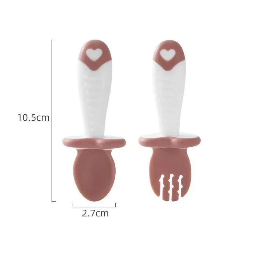 아기 숟가락 포크 실리콘 어린이 식기 세트 먹이 아기  - Baby Food Utensil 리뷰 및 가격
