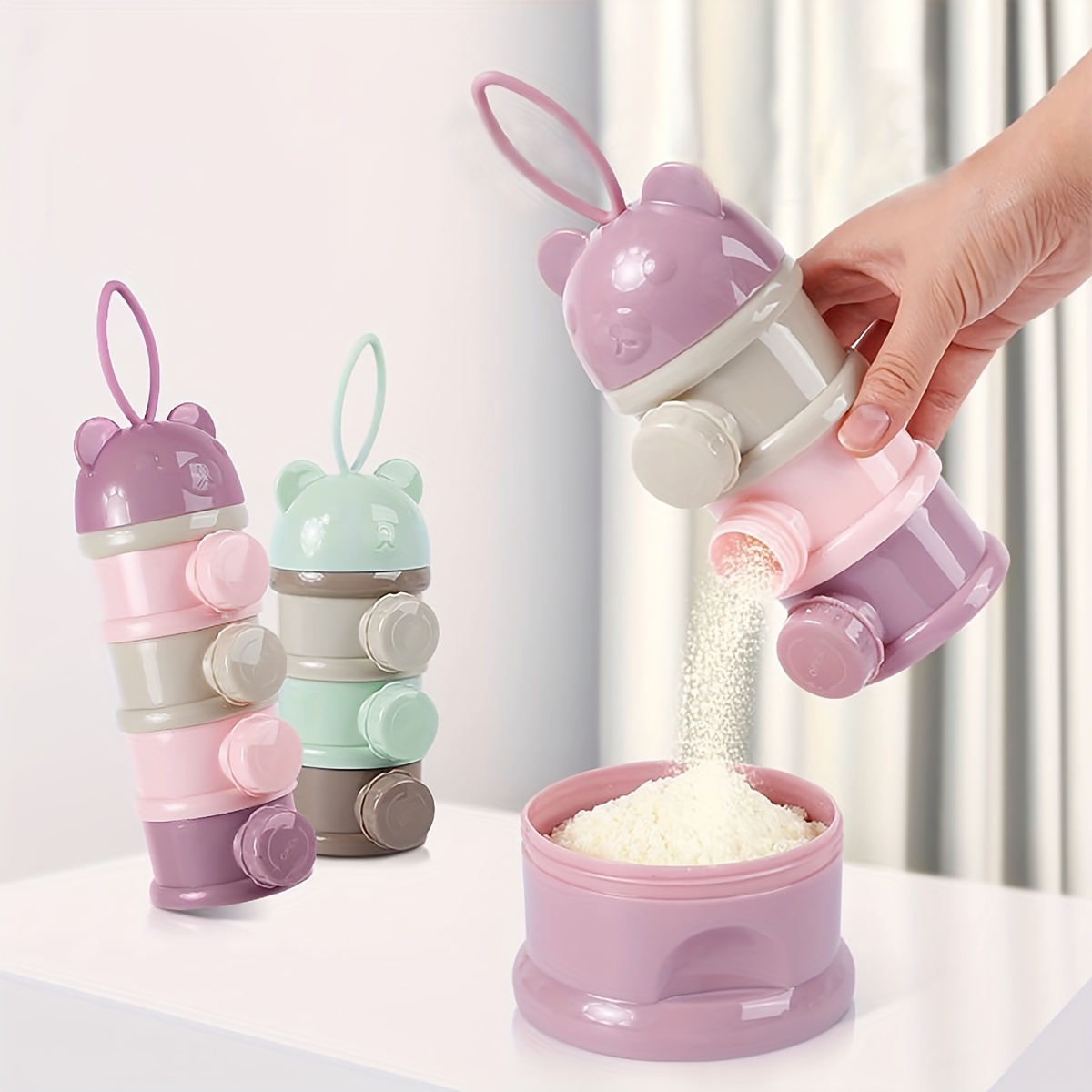 스트랩이 있는 대용량 아기 분유 용기, 분유 디스펜서, - Baby Food Dispenser 리뷰 및 가격