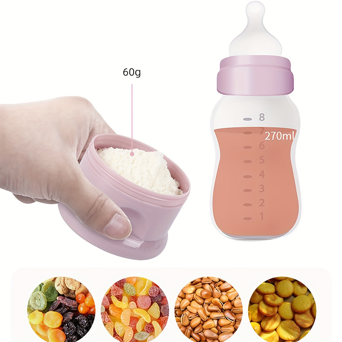 스트랩이 있는 대용량 아기 분유 용기, 분유 디스펜서, - Baby Food Dispenser 리뷰 및 가격