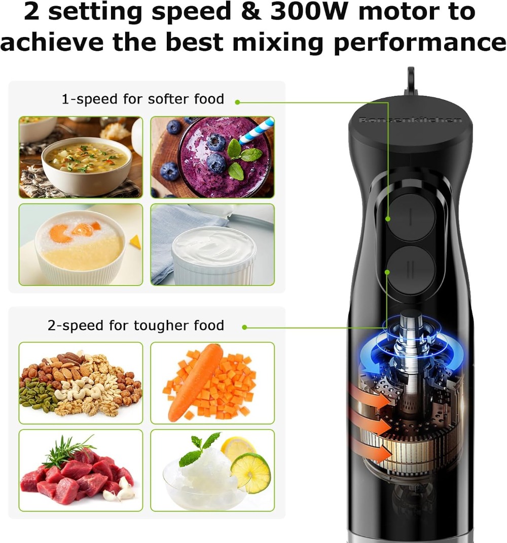 3-in-1 핸드헬드 믹서기, 2단 속도 조절, 계란  - Baby Food Mixer 리뷰 및 가격