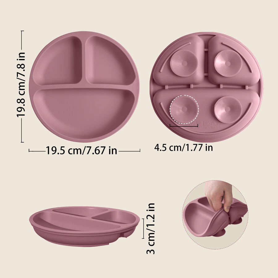 1PCS 아기 빨판 실리콘 식사 접시 BPA 무료 어린 - Baby Food Utensil 리뷰 및 가격