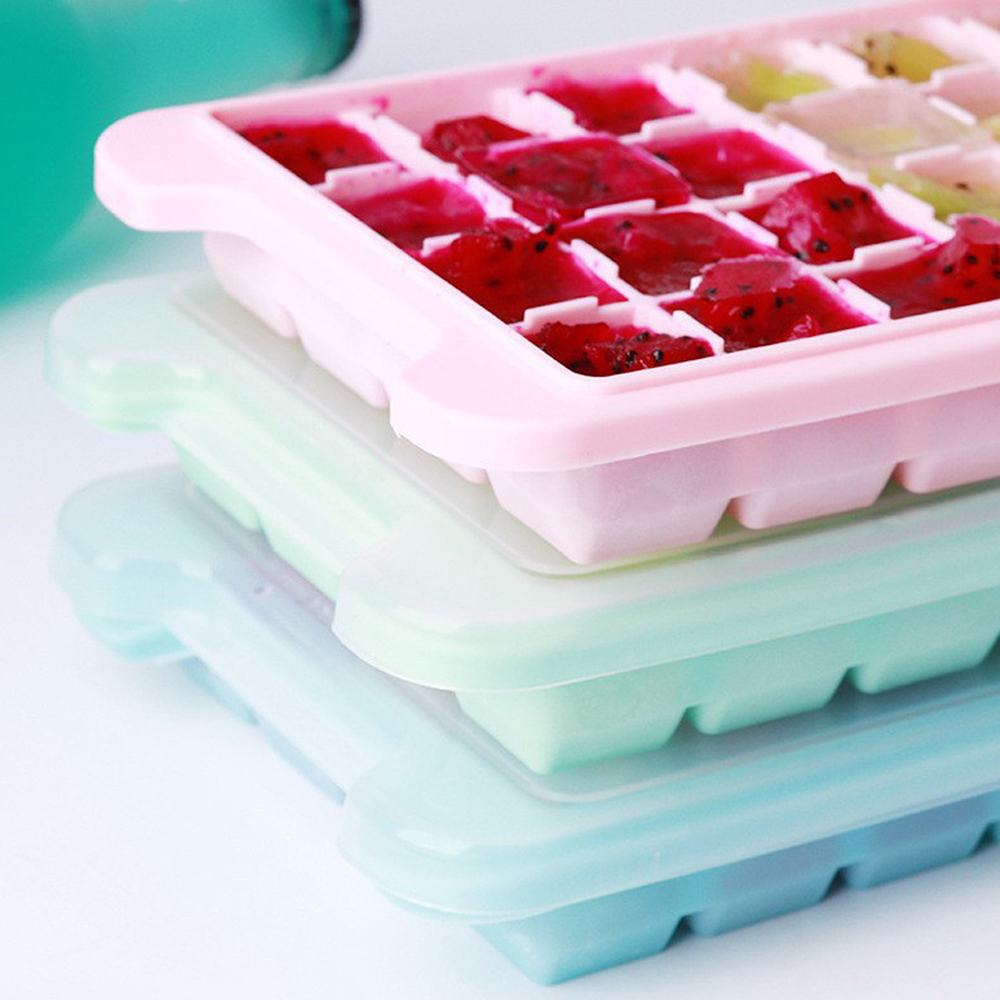 24칸 실리콘 아이스 큐브 트레이 (뚜껑 포함) 젤리  - Baby Food Jelly 리뷰 및 가격