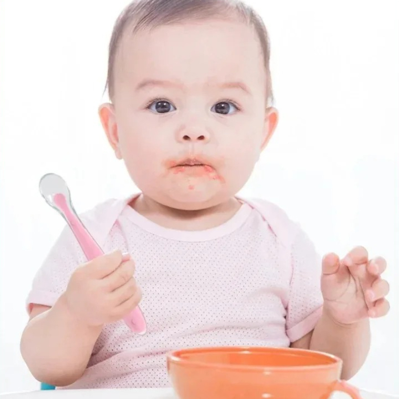 실리콘 스푼 베이비 스타즈 식기 학습용 훈련 스푼 어린 - Baby Food Utensil 리뷰 및 가격