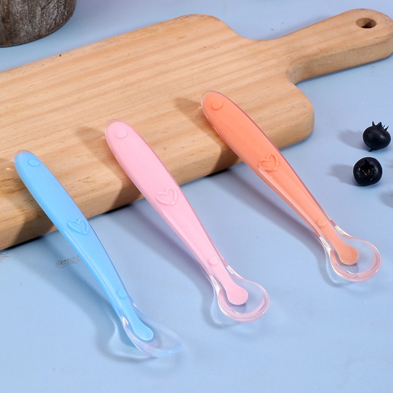 실리콘 스푼 베이비 스타즈 식기 학습용 훈련 스푼 어린 - Baby Food Utensil 리뷰 및 가격
