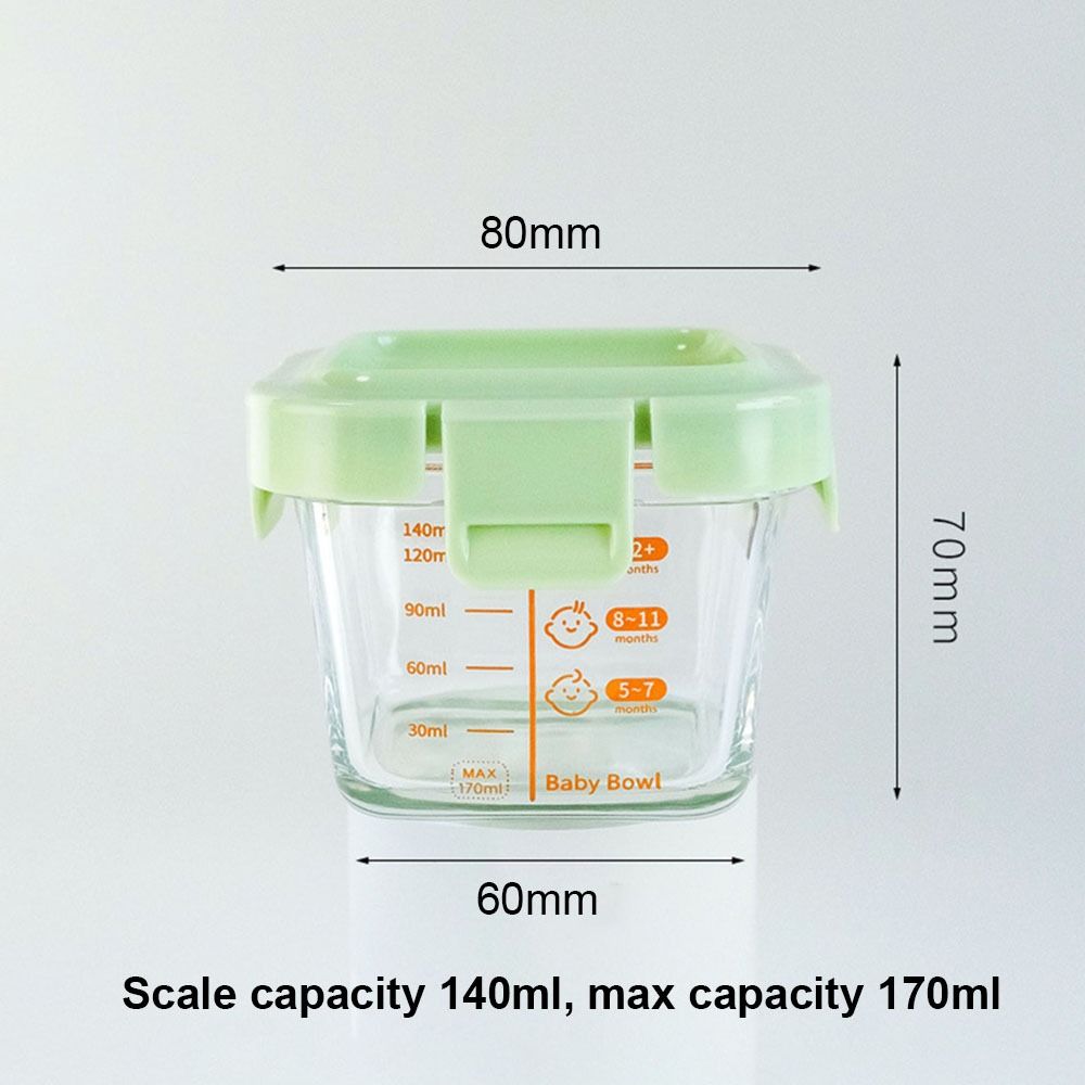새로운 170ml 식품 보관 용기 냉동 및 전자레인지  - Baby Food Jars Glass 리뷰 및 가격