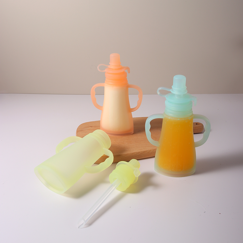 새로운 재사용 가능 실리콘 모유 저장팩, 누수 방지 흡 - Baby Food Zone 리뷰 및 가격