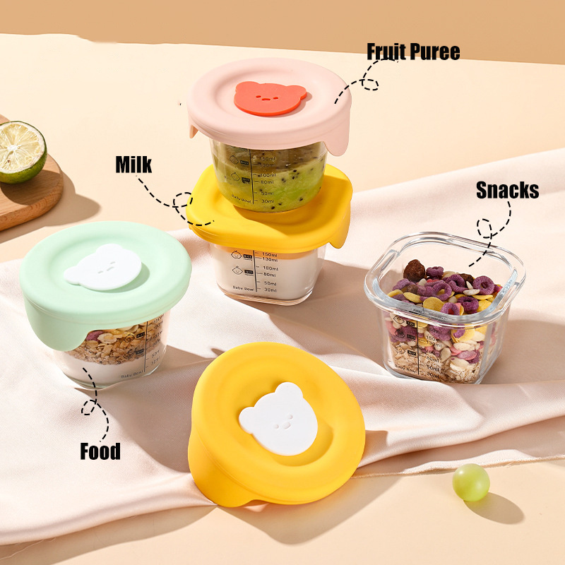 뚜껑이 달린 유리 유아용 식품 보관 항아리, 누수 방지 - Baby Food Jars Glass 리뷰 및 가격