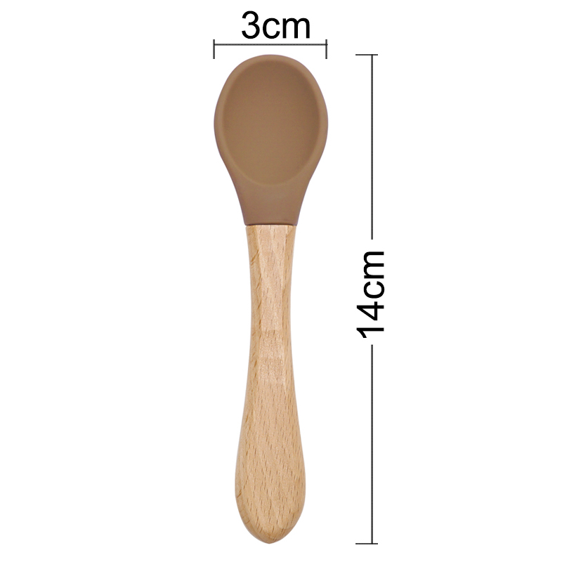 아기 용품을위한 나무 손잡이 실리콘 숟가락 먹이 Soi - Baby Food Utensil 리뷰 및 가격