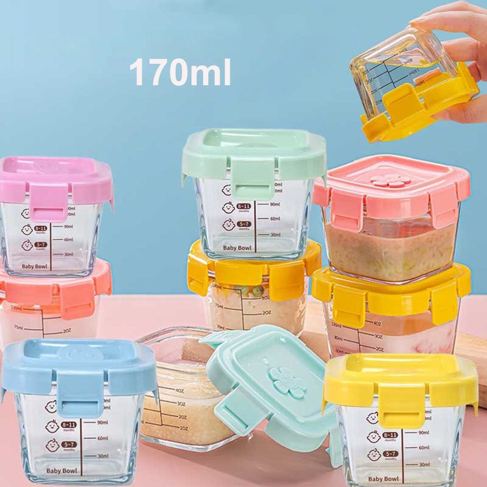 패션 170ml 식품 보관 상자 유리 냉동 이유식 유리 - Baby Food Jars Glass 리뷰 및 가격